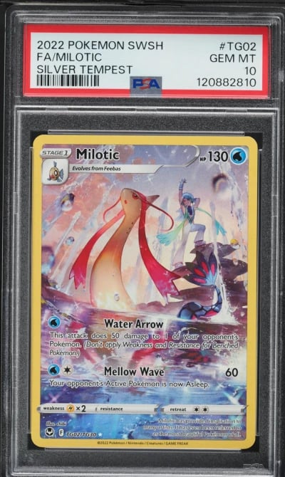 2022 Pokemon Sword & Shield Silver Tempest CHR Milotic #TG02 PSA 10 GEM MINT