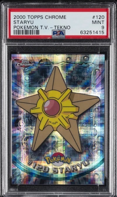 2000 TOPPS CHROME POKEMON T.V. T