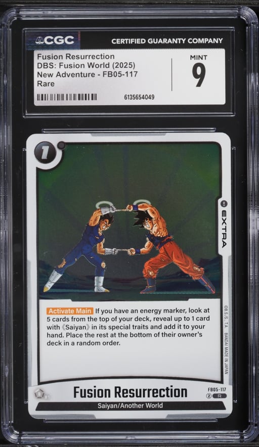 2025 Dragon Ball Super Fusion World New Adventure Fusion Resurrection CGC 9 MINT