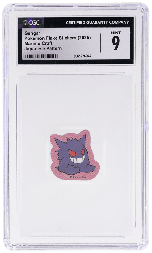 2025 Pokemon Flake Sticker Marimo Craft Japanese Japanese Pattern Gengar CGC 9