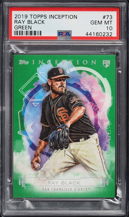 2019 Topps Inception Green Ray Black ROOKIE #73 PSA 10 GEM MINT
