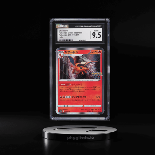 2022 Pokemon Japanese Sword & Shield GO Holo Charizard #10 CGC 9.5 MINT+
