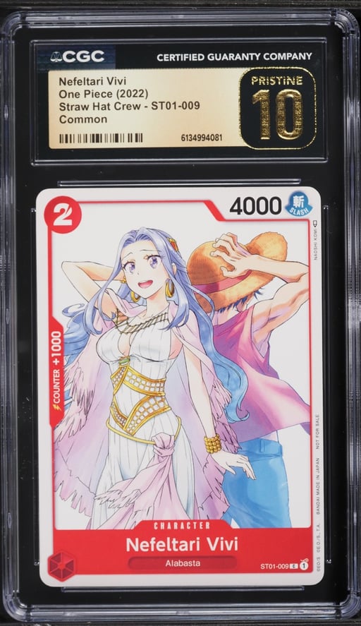 2022 One Piece Straw Hat Crew Nefeltari Vivi #ST01-009 CGC 10 PRISTINE