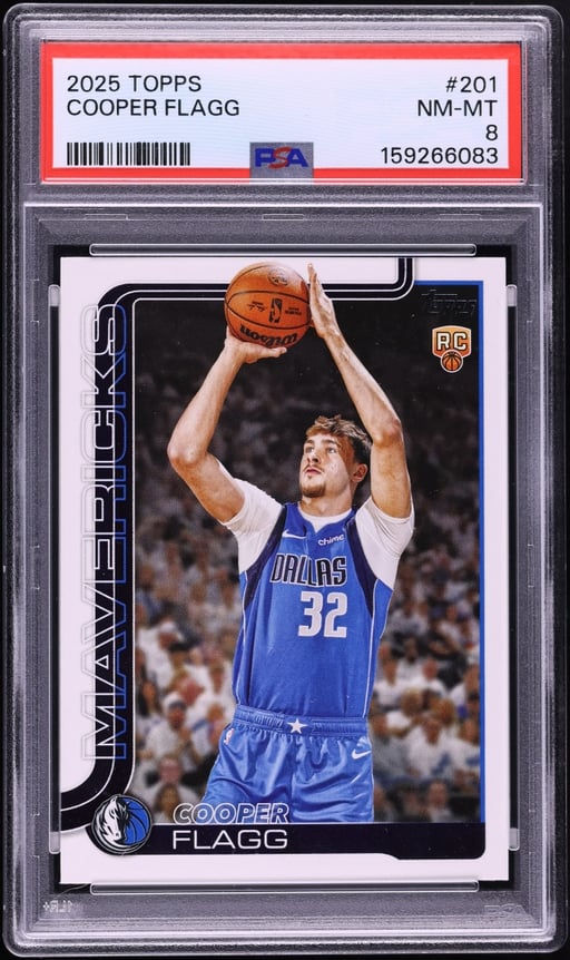 2025 Topps Basketball Cooper Flagg ROOKIE #201 PSA 8 NM-MT
