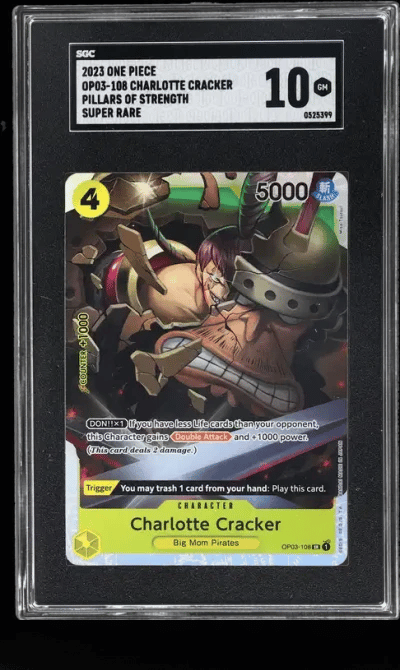 2023 One Piece Pillars of Strength Super Rare Charlotte Cracker #OP03108 SGC 10
