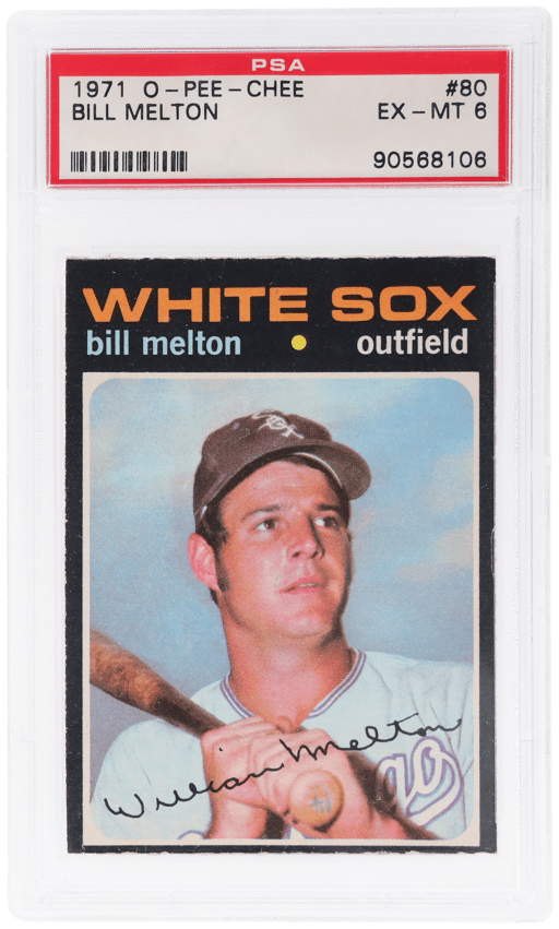 1971 O-Pee-Chee Bill Melton #80 PSA 6