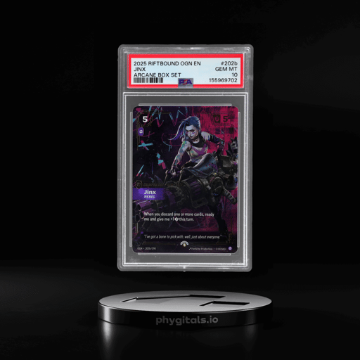 2025 Riftbound League of Legends Origins Arcane Box Set Jinx Rebel #202b PSA 10