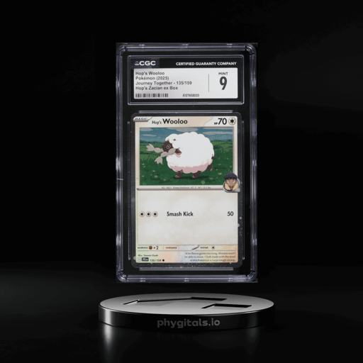 2025 Pokemon Scarlet & Violet Journey Together Hop's Wooloo #135 CGC 9 MINT