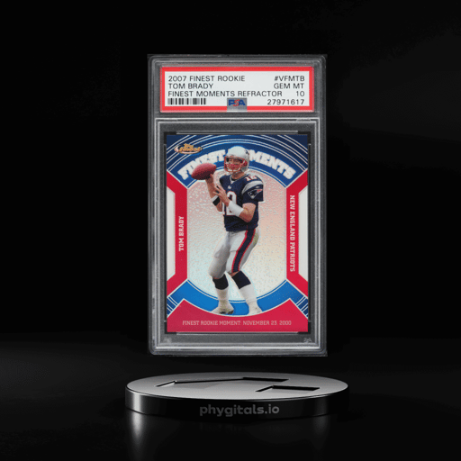 2007 Finest Moments Refractor Tom Brady #VFM-TB PSA 10 GEM MINT