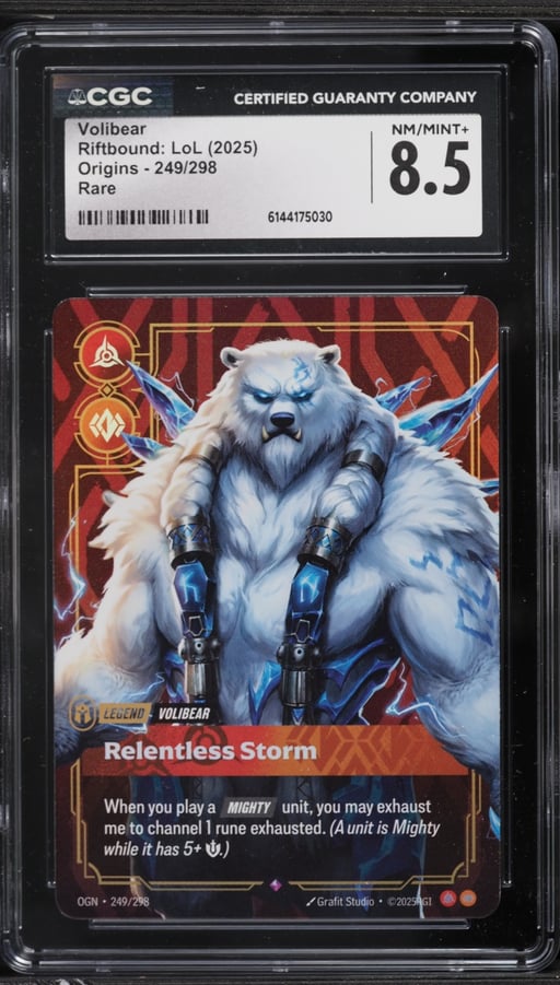 2025 Riftbound: League Of Legends LoL Origins Volibear #249 CGC 8.5 NM-MT+