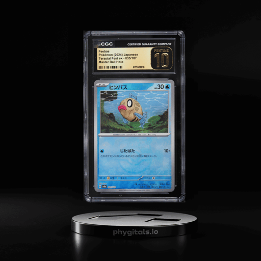 2024 Pokemon Japanese Scarlet & Violet Terastal Fest Ex Master Ball Holo Feebas #35 CGC 10
