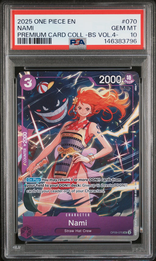 2025 ONE PIECE PREMIUM CARD COLLECTION -BEST SELECTION VOL.4 - 070 NAMI PSA 10