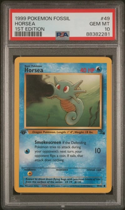 1999 POKEMON FOSSIL 1ST ED #49 H