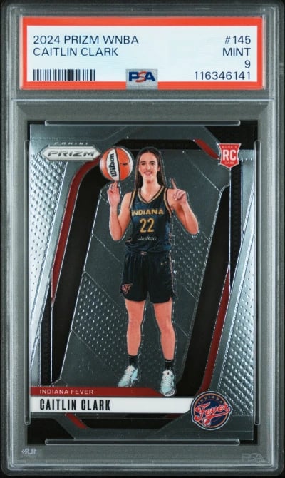 2024 PANINI PRIZM WNBA #145 CAITLIN CLARK PSA 9