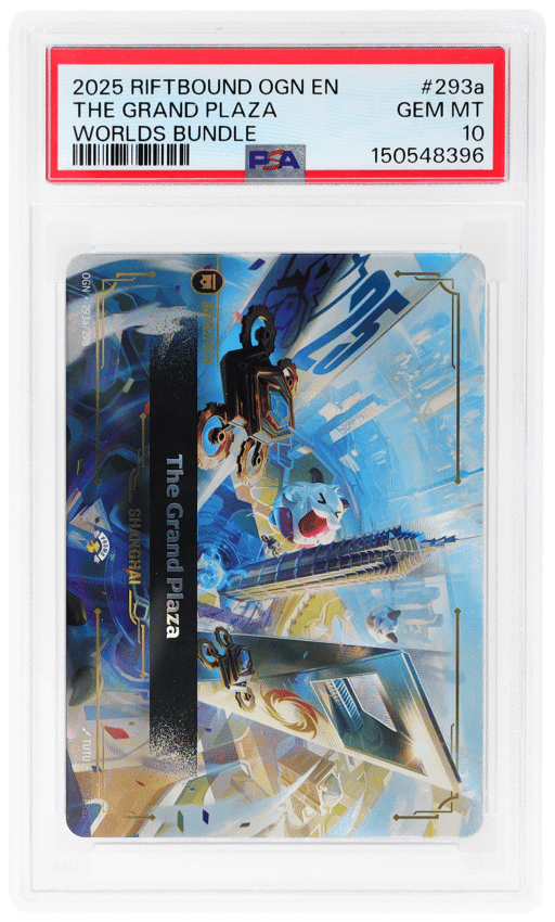 2025 Riftbound League of Legends Origins Worlds Bundle Shanghai the Grand Plaza #293a PSA 10