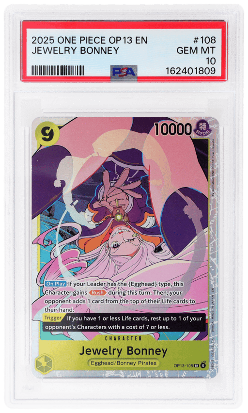 2025 One Piece Carrying On His Will Jewelry Bonney #OP13108 PSA 10