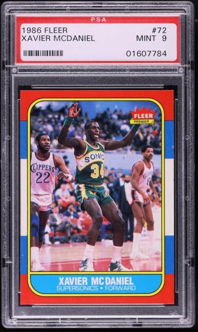 1986 Fleer Basketball Xavier McD