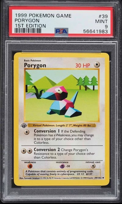 1999 Pokemon Base Set Shadowless