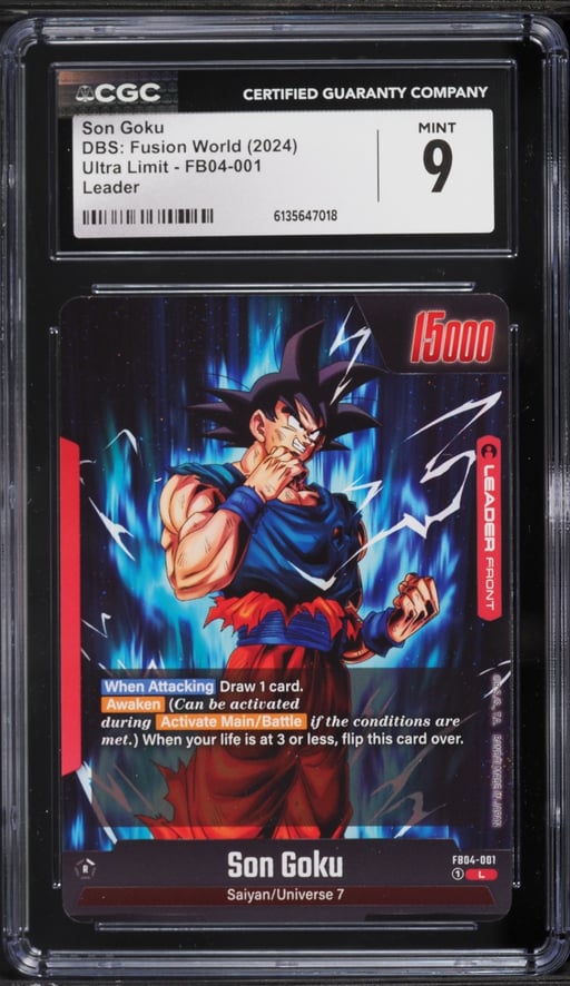 2024 DBS: Fusion World Ultra Limit Son Goku #FB04-001 CGC 9 MINT