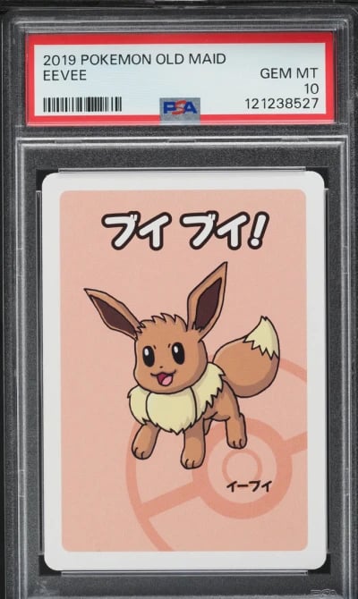 2019 Pokemon Japanese Playing Cards Old Maid Eevee PSA 10 GEM MINT