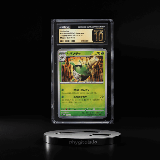 2024 Pokemon Japanese Scarlet & Violet Terastal Fest ex Master Ball Holo Sinistcha #018 CGC 10