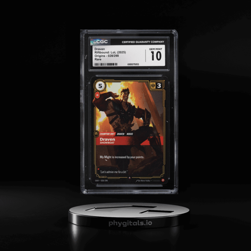 2025 Riftbound League Of Legends LoL Origins Draven #028 CGC 10 GEM MINT