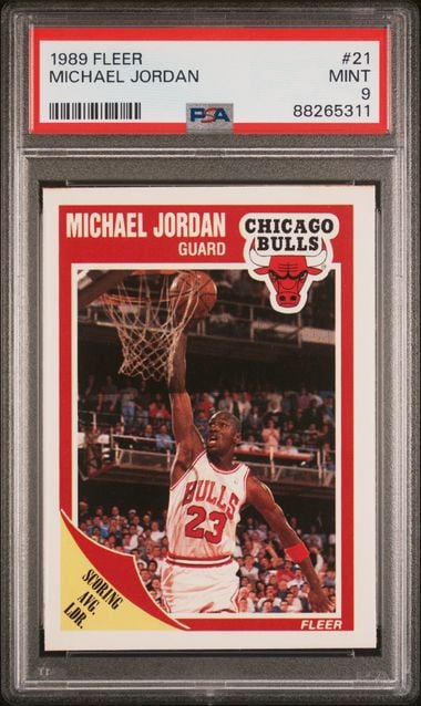1989 Fleer Basketball Michael Jordan #21 PSA 9 MINT