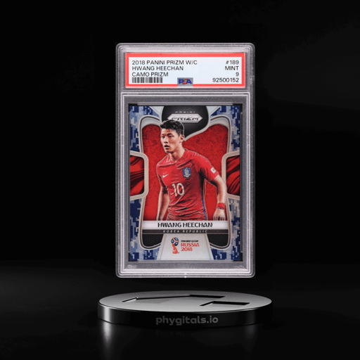 2018 Panini Prizm World Cup Camo Hwang Heechan /20 #189 PSA 9 MINT