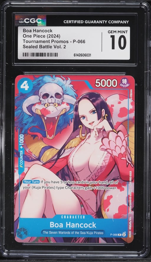 2024 One Piece Tournament Promo Sealed Battle Volume 2 Alt Art Boa Hancock #P-066 CGC 10