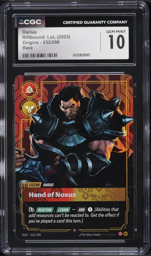2025 Riftbound: LoL Origins Darius #253 CGC 10 GEM MINT