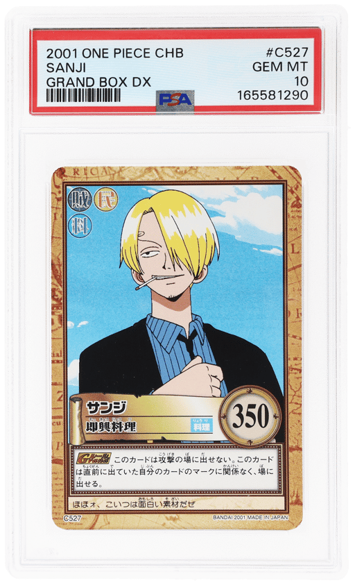 2001 One Piece Japanese Grand Box Dx Sanji #C527 PSA 10