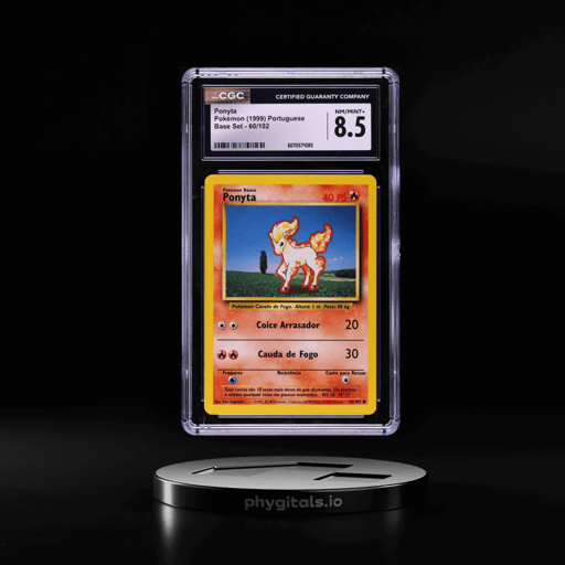 1999 Pokemon Portuguese Base Set Ponyta #60 CGC 8.5 NM-MT+