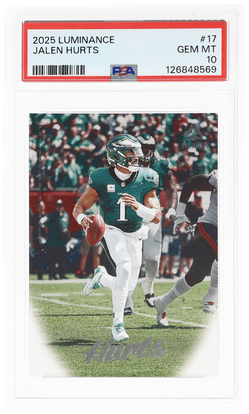 2025 Panini Luminance Jalen Hurts #17 PSA 10