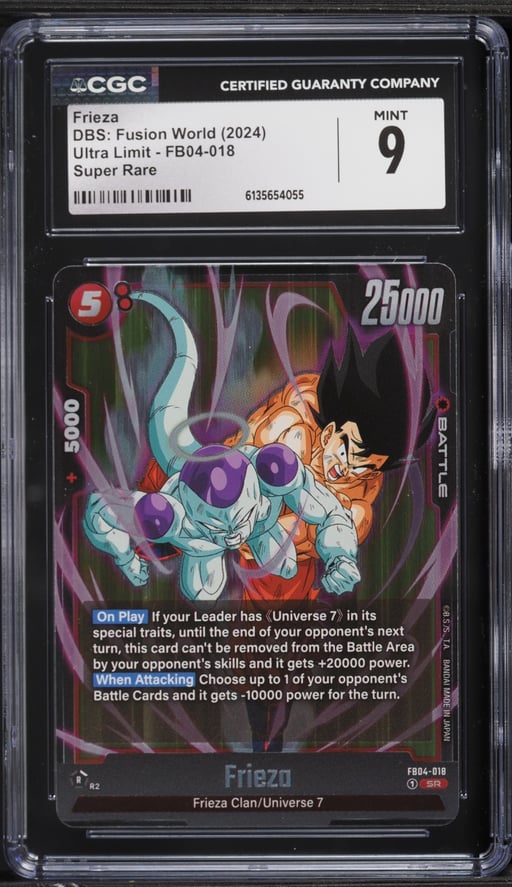 2024 Dragon Ball Super Japanese Fusion World Ultra Frieza #FB04-018 CGC 9 MINT