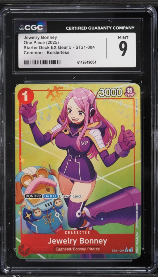 2025 One Piece Starter Deck EX Gear 5 Borderless Jewelry Bonney #ST21-004 CGC 9 MINT