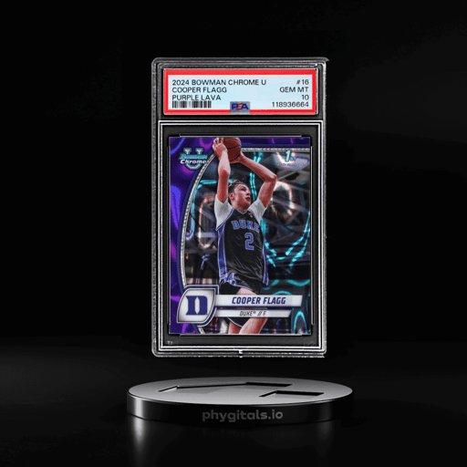 2024 Bowman Chrome University Purple Lava Cooper Flagg #16 PSA 10