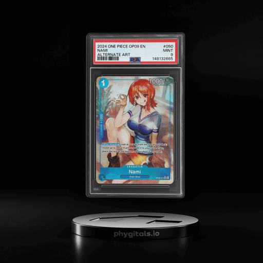 2024 One Piece Emperors In the New World Alternate Art Nami #OP09050 PSA 9
