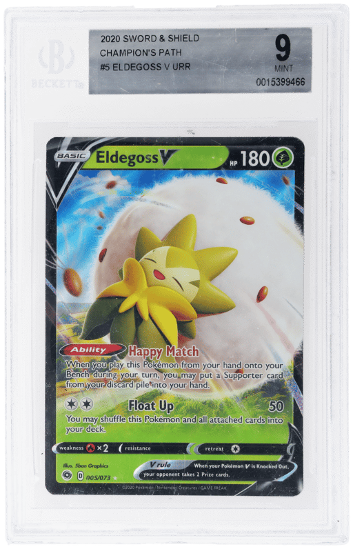 2020 Pokemon Sword and Shield Champion's Path Eldegoss V #5 BGS 9