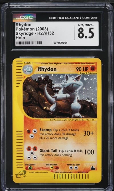 2003 Pokemon Skyridge Holo Rhydo