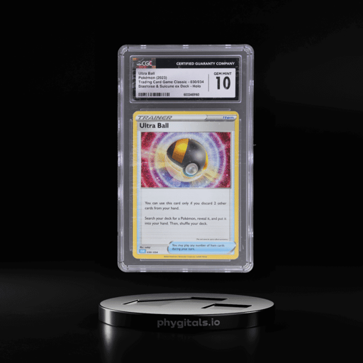 2023 Pokemon Trading Card Game Classic Blastoise and Suicune Ex Deck Ultra Ball #030 CGC 10