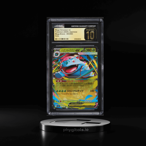2025 Pokemon Japanese Mega Brave Holo Mega Venusaur EX #3 CGC 10 PRISTINE