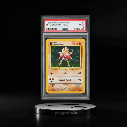 1999 Pokemon Base Set Holo Hitmonchan #7 PSA 9 MINT