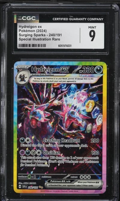2024 Pokemon SV Surging Sparks SIR Hydreigon ex #240 CGC 9 MINT