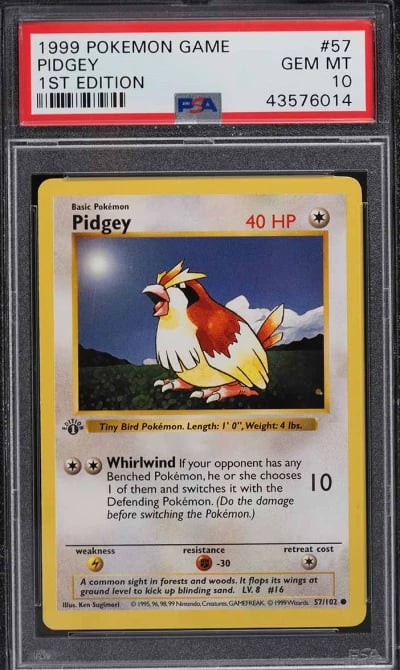 1999 Pokemon Base Set Shadowless