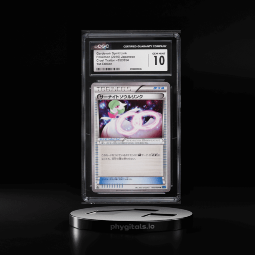 2016 Pokemon Japanese XY Cruel Traitor 1st Edition Gardevoir Spirit Link CGC 10 GEM MINT