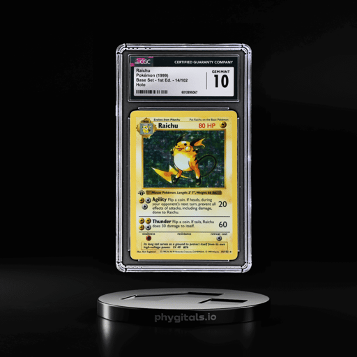 1999 Pokemon Base Set 1st Edition Holo Raichu #14 CGC 10