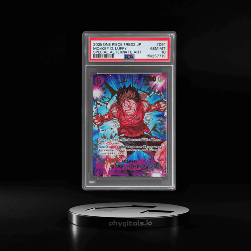 2025 One Piece the Best Premium Booster Volume 2 Japanese Special Alternate Art Monkey D. Luffy #EB02061 PSA 10