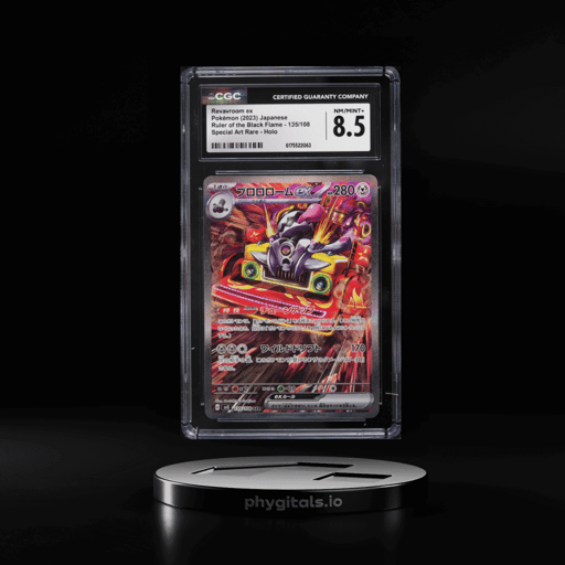 2023 Pokemon Japanese Scarlet & Violet Ruler Of The Black Flame SAR Revavroom EX #135 CGC 8.5