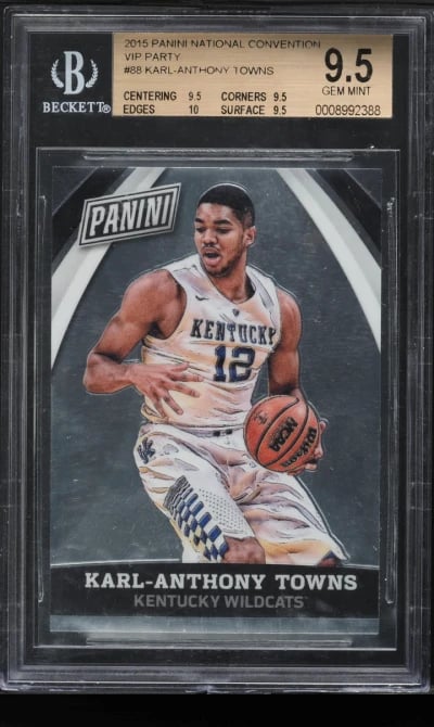 2015 Panini National Convention VIP Party Karl-Anthony Towns ROOKIE BGS 9.5 GEM