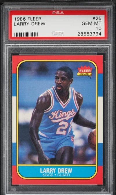1986 Fleer Basketball Larry Drew